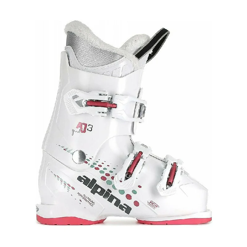 Alpina AJ3 Girl Junior Ski Boots White