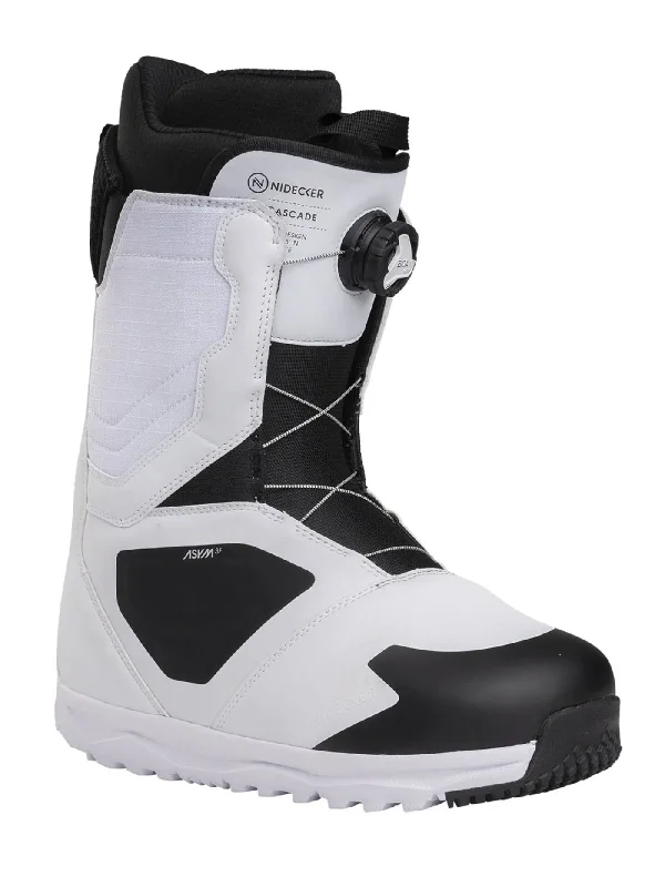 Cascade White Snowboard Boots